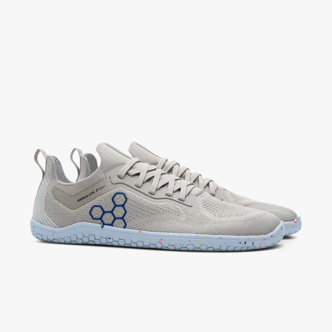 Vivobarefoot Primus Lite Knit Mens  Feather Grey