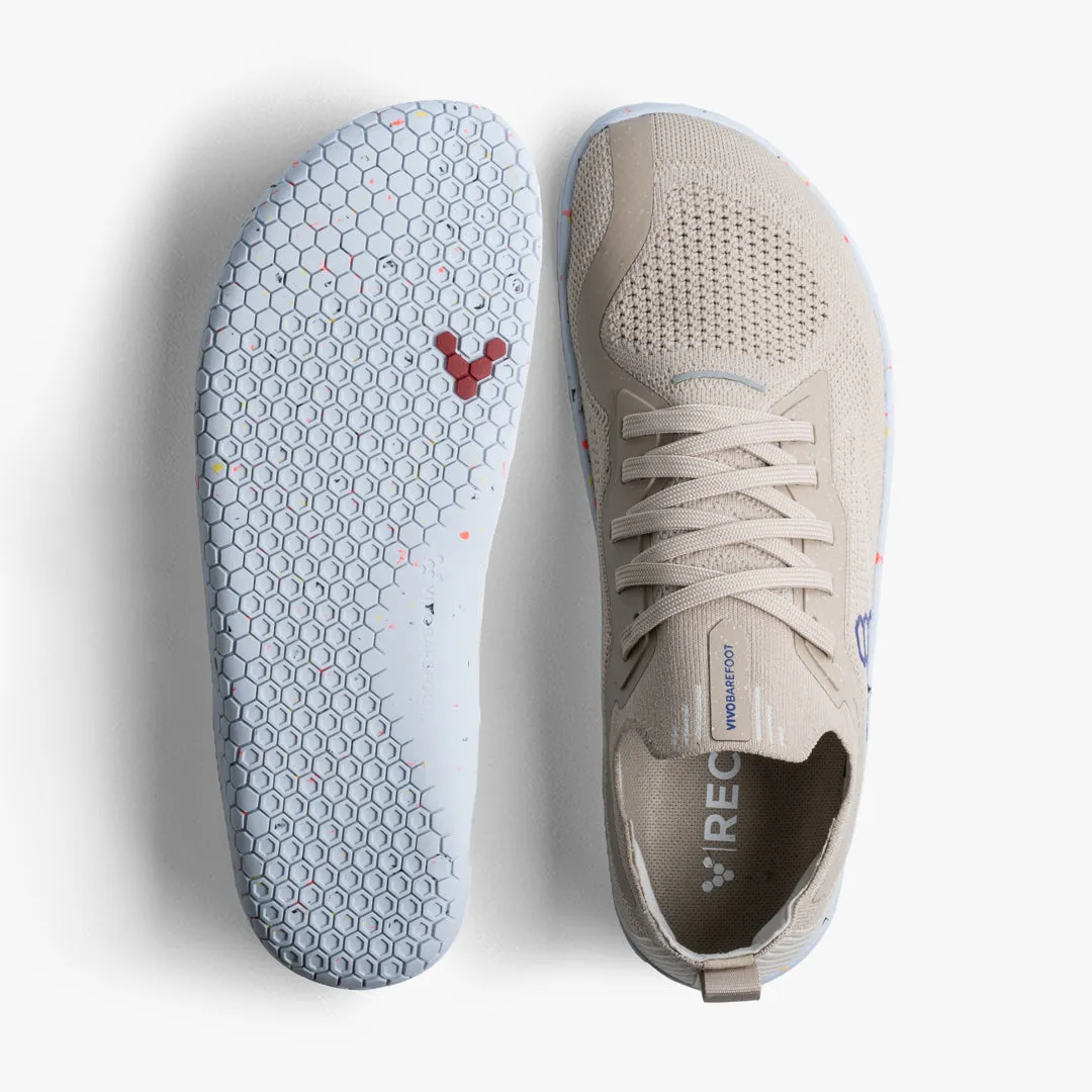 Vivobarefoot Primus Lite Knit Mens  Feather Grey
