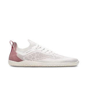 Vivobarefoot Primus Lite Knit Mens Off White / Burgundy