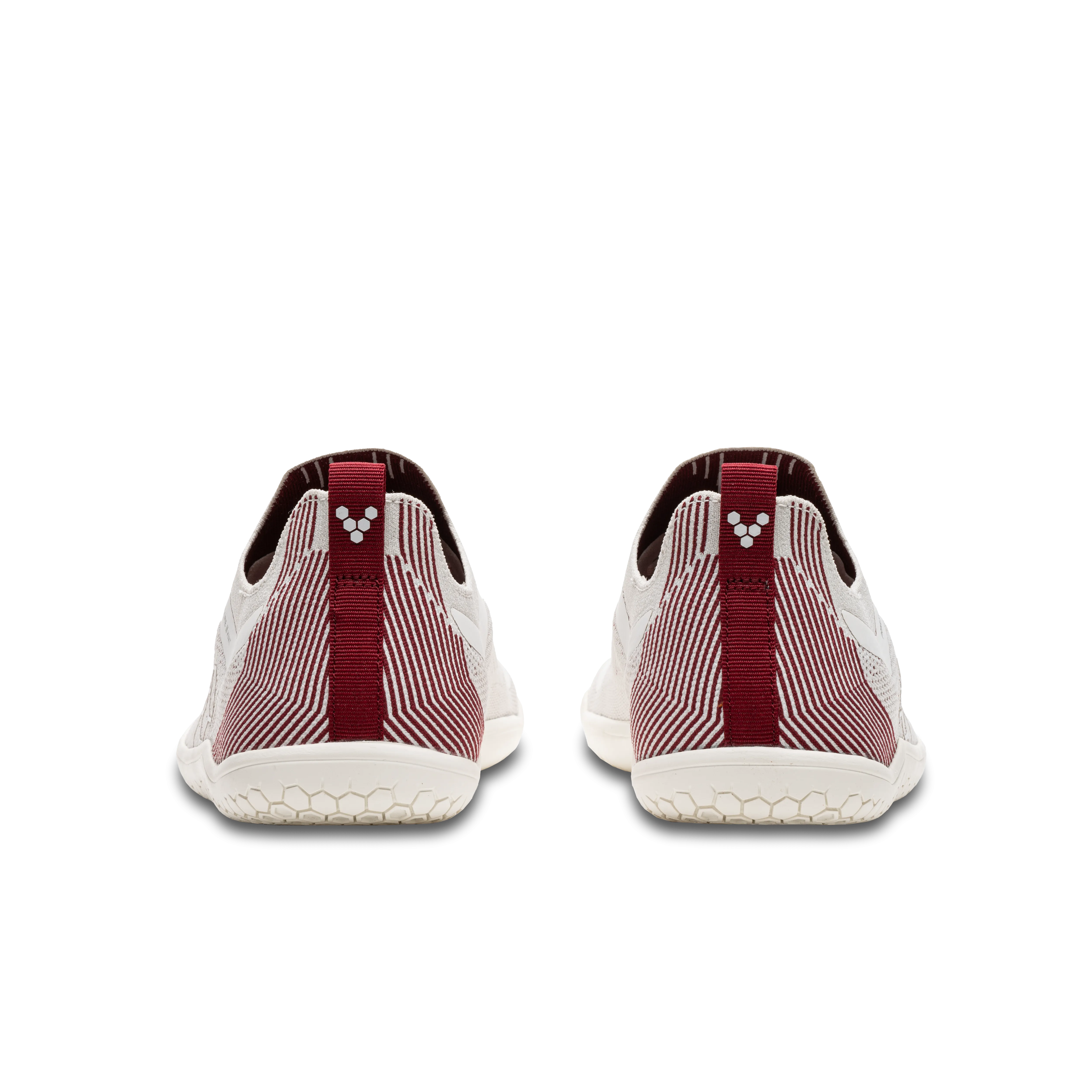 Vivobarefoot Primus Lite Knit Mens Off White / Burgundy