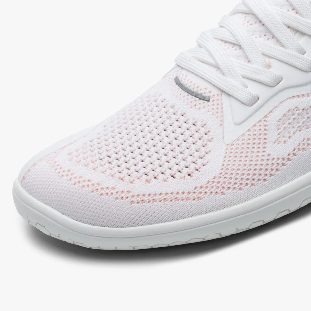 Vivobarefoot Primus Lite Knit Womens  White/Peach Melba