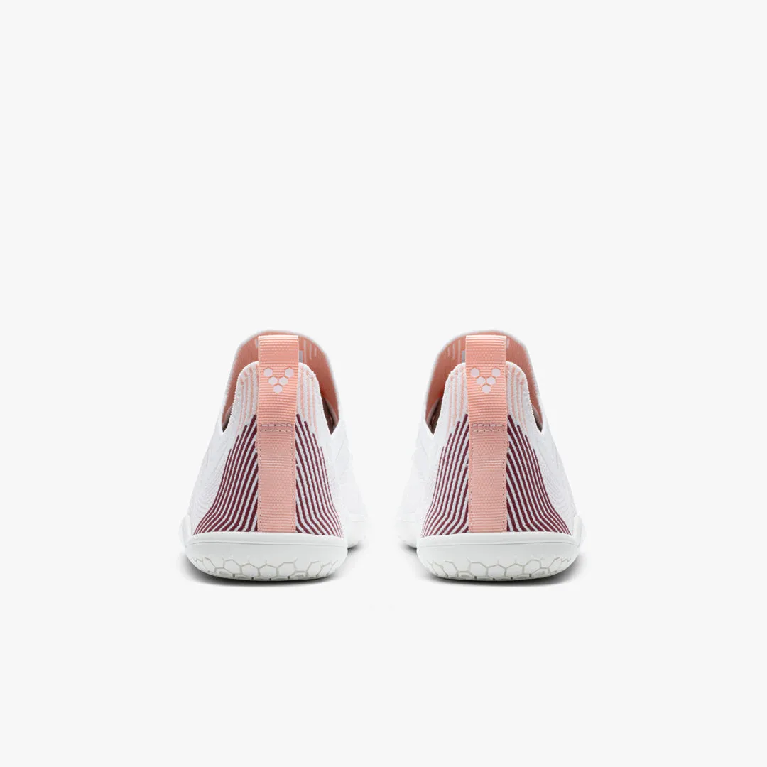 Vivobarefoot Primus Lite Knit Womens  White/Peach Melba