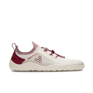 Vivobarefoot Primus Trail Knit FG Mens  Limestone/Rumba Red