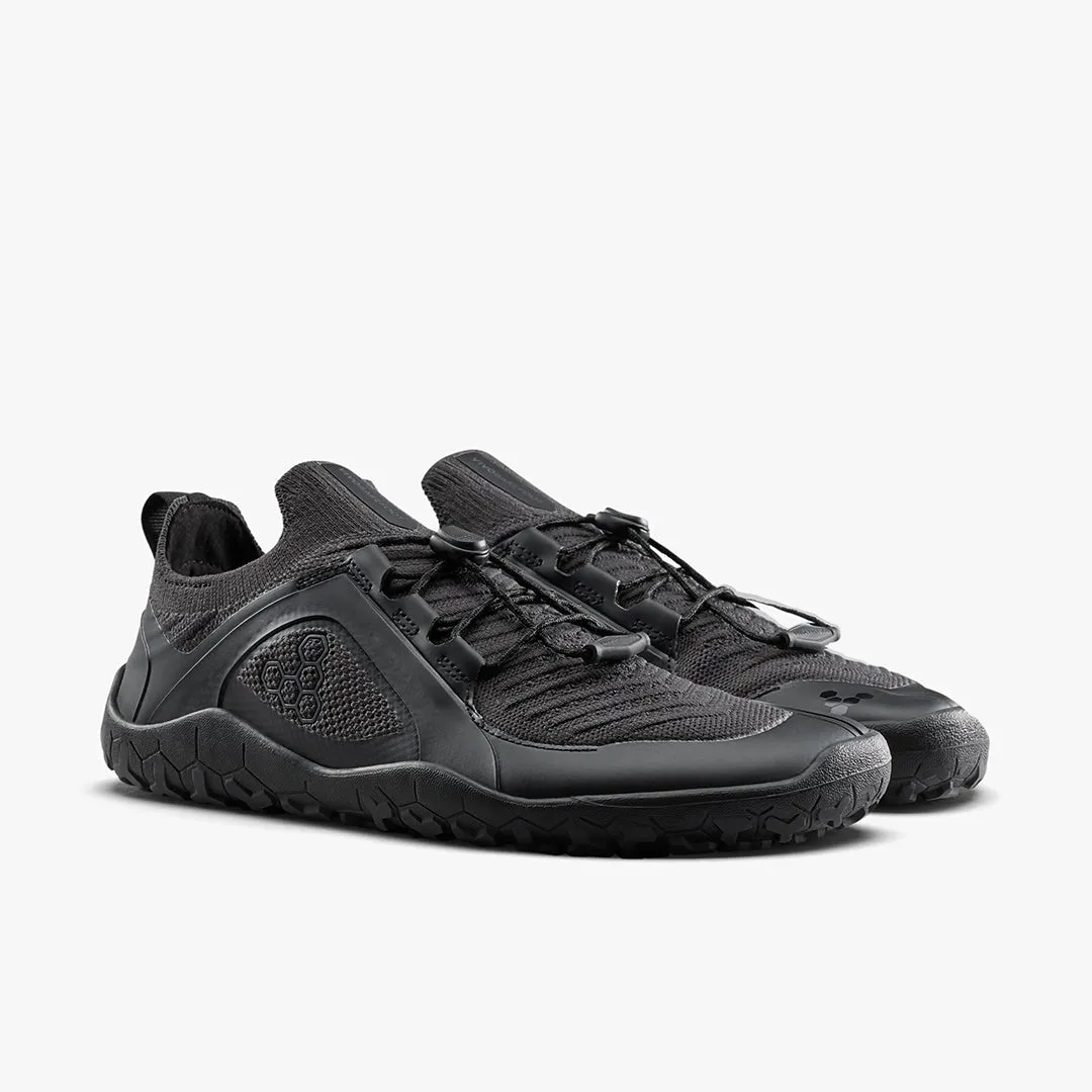 Vivobarefoot Primus Trail Knit FG Mens  Obsidian/Obsidian