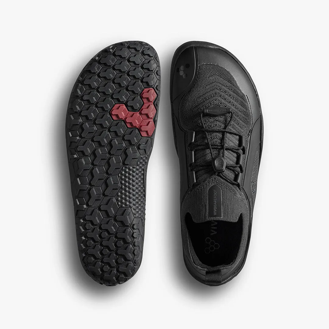 Vivobarefoot Primus Trail Knit FG Mens  Obsidian/Obsidian