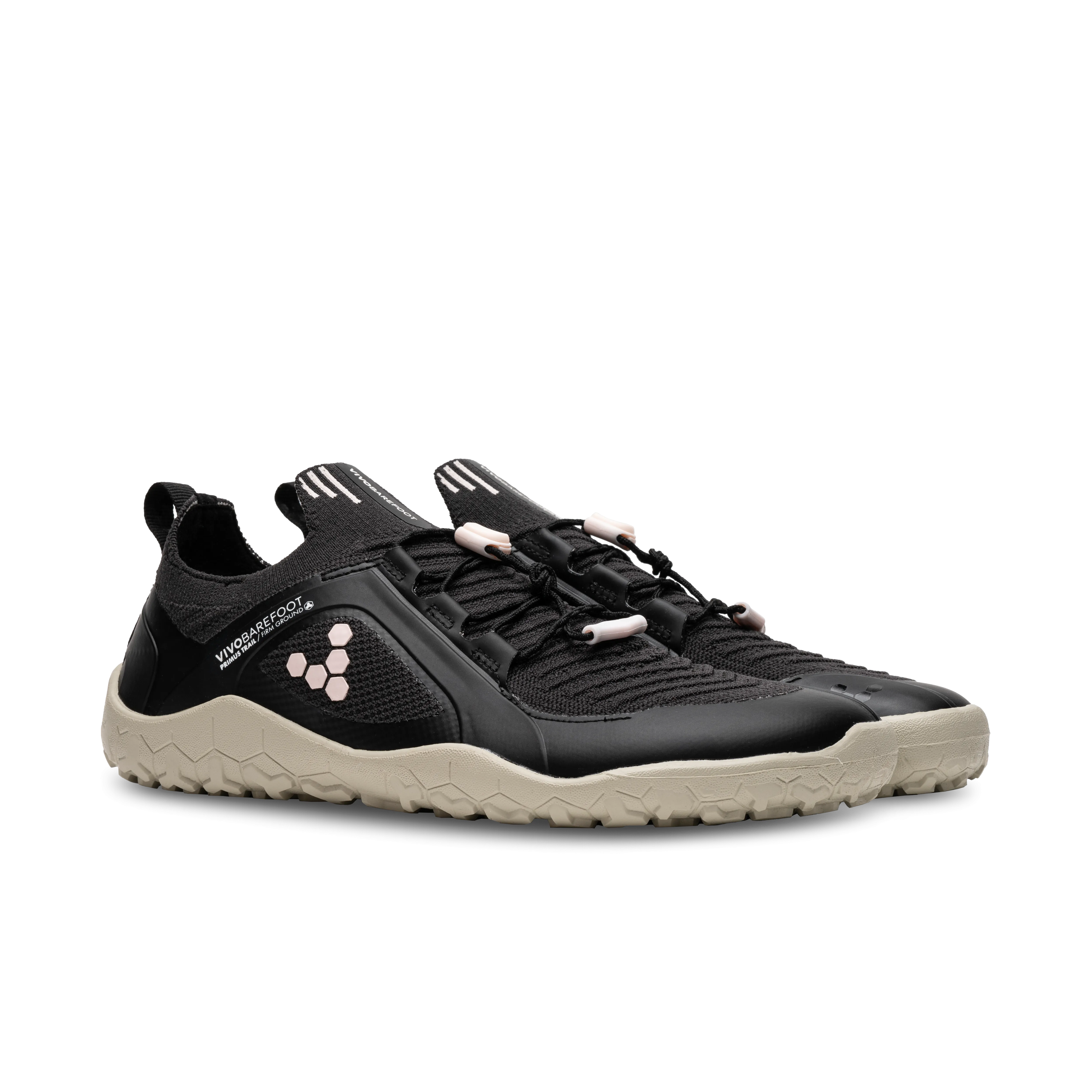 Vivobarefoot Primus Trail Knit FG Womens  Obsidian/Misty Rose/Limestone