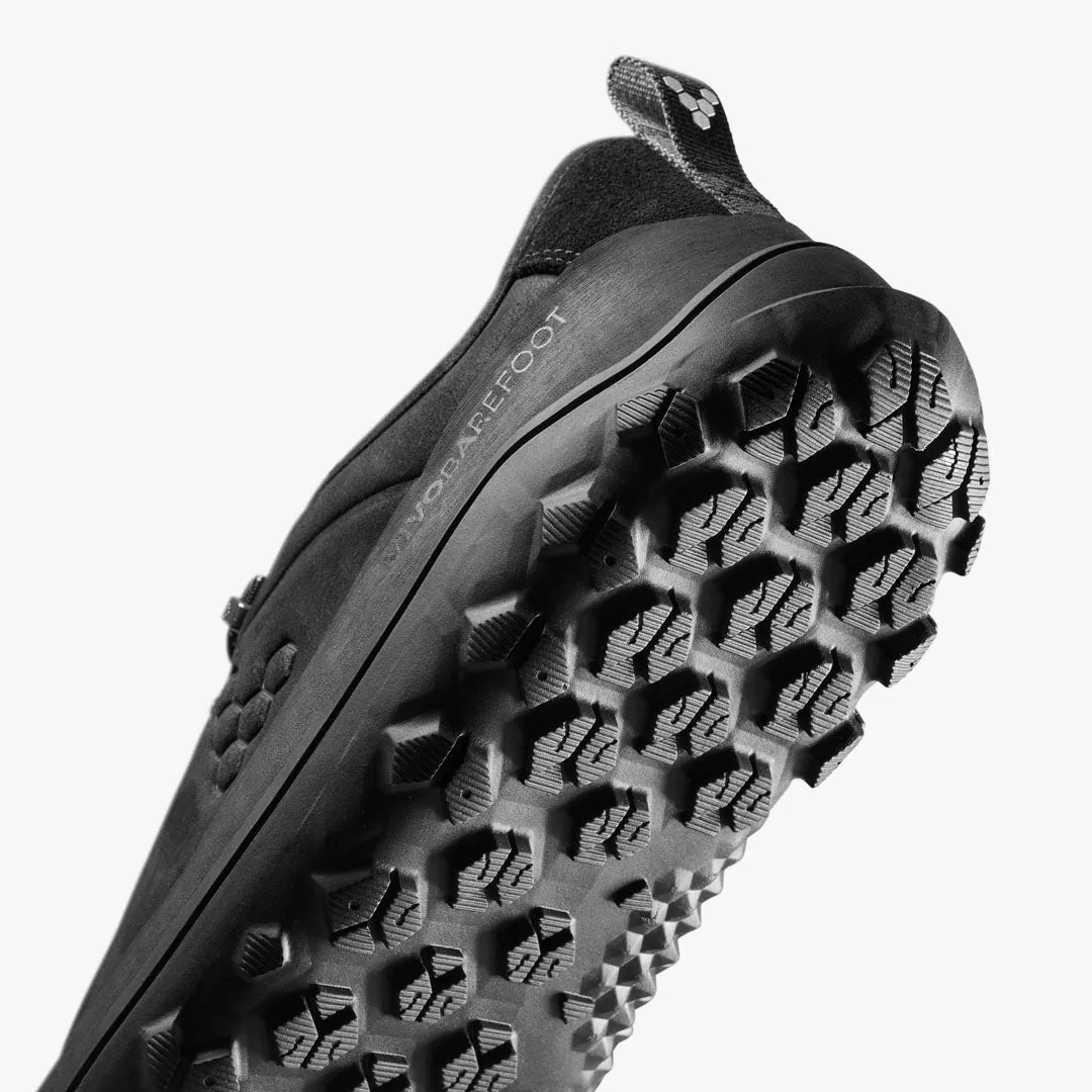 Vivobarefoot Tracker Leather Low Womens  Obsidian