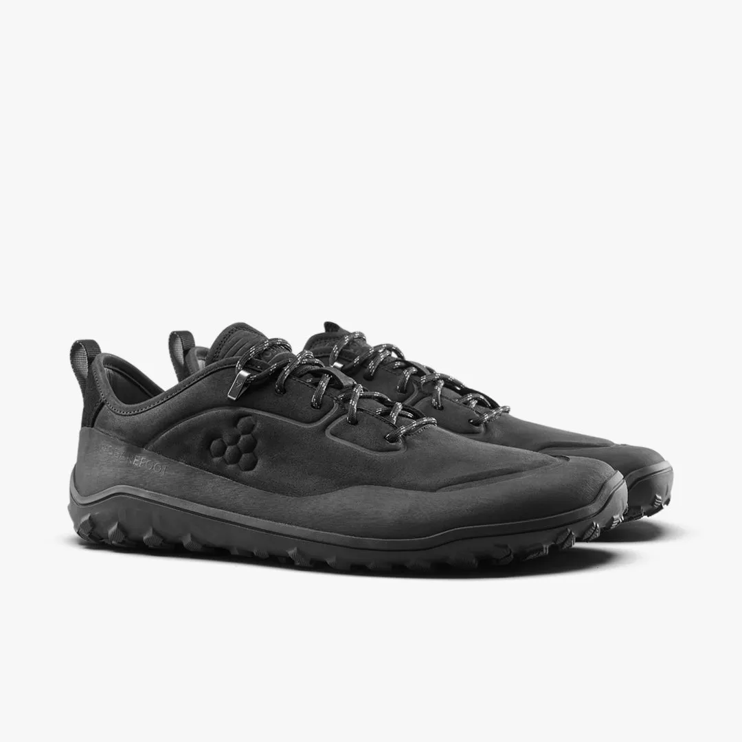 Vivobarefoot Tracker Leather Low Womens  Obsidian