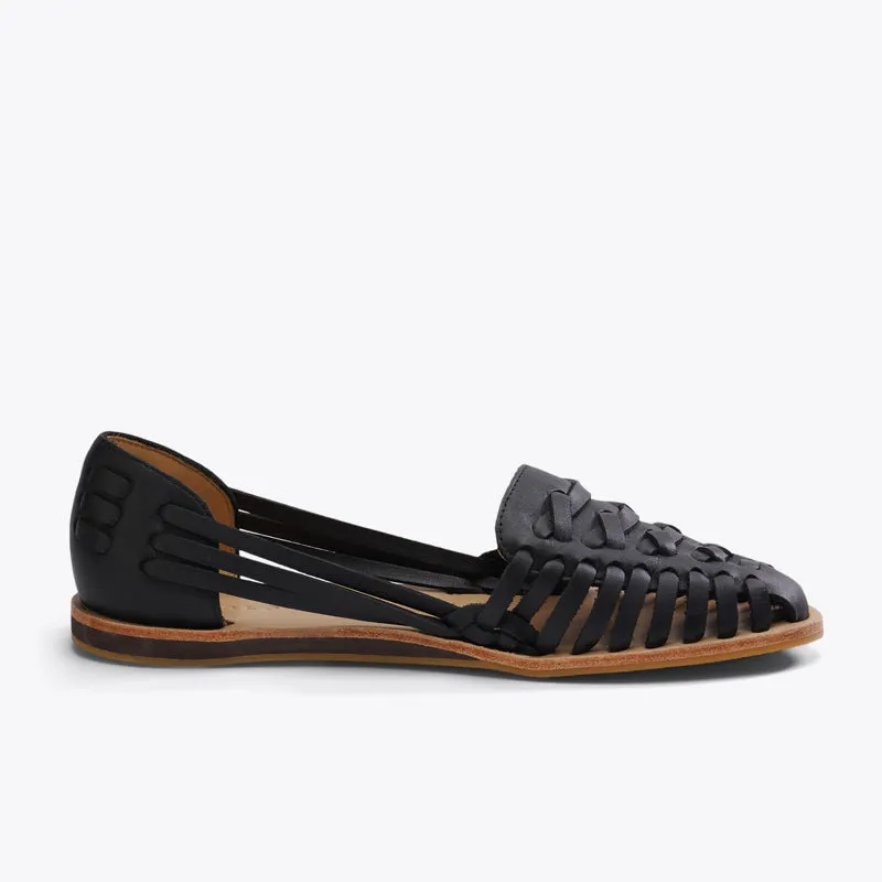 Women's Huarache Sandal Black -NISOLO