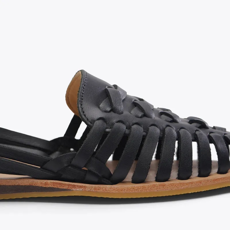 Women's Huarache Sandal Black -NISOLO