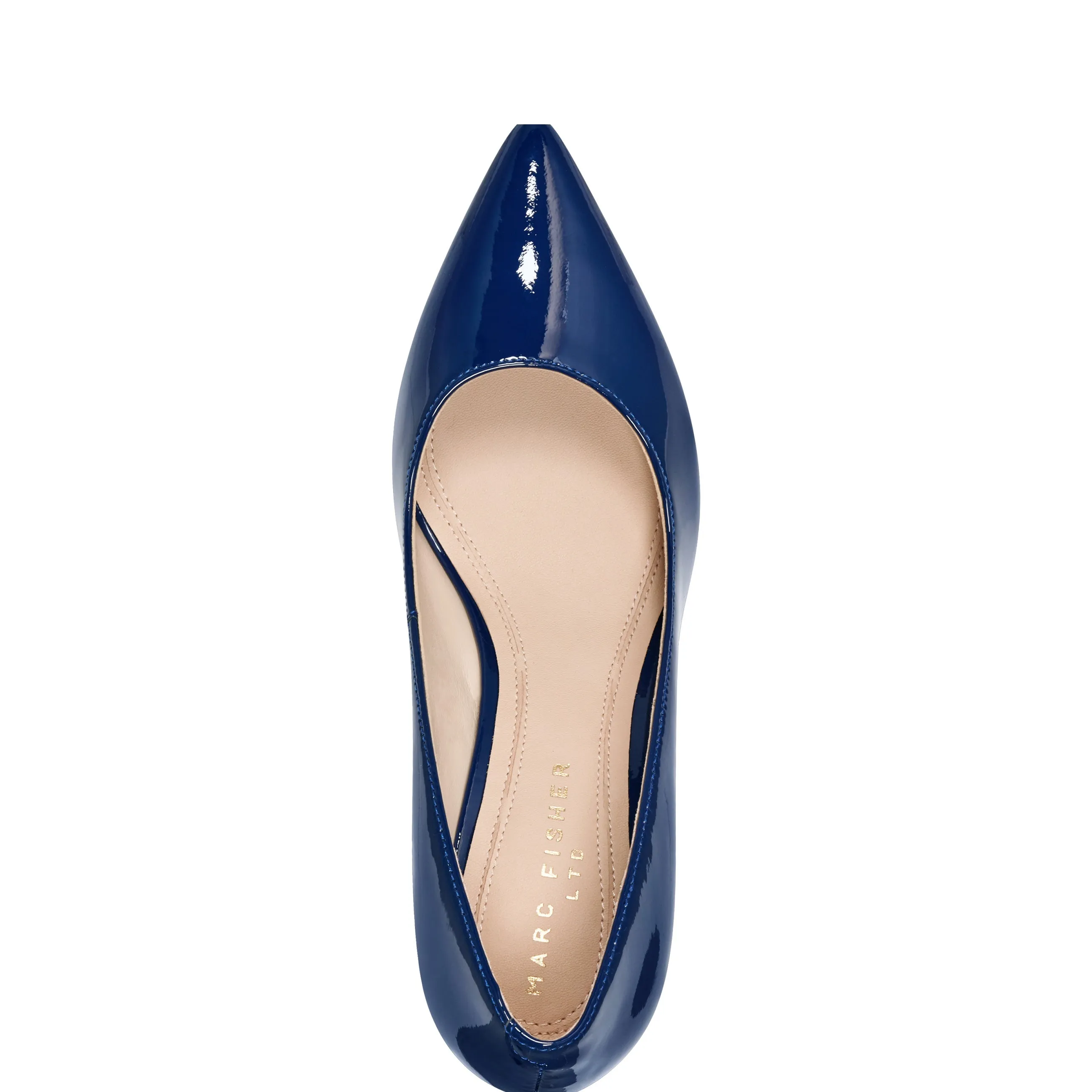 Zala Block Heel Pointy Toe Pump -MARC FISHER