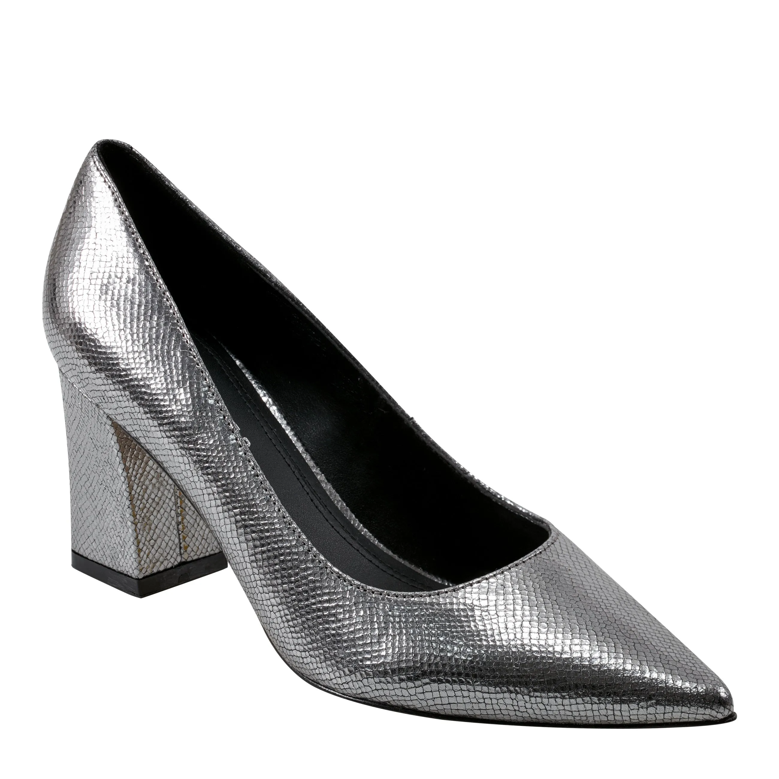 Zala Block Heel Pointy Toe Pump -MARC FISHER