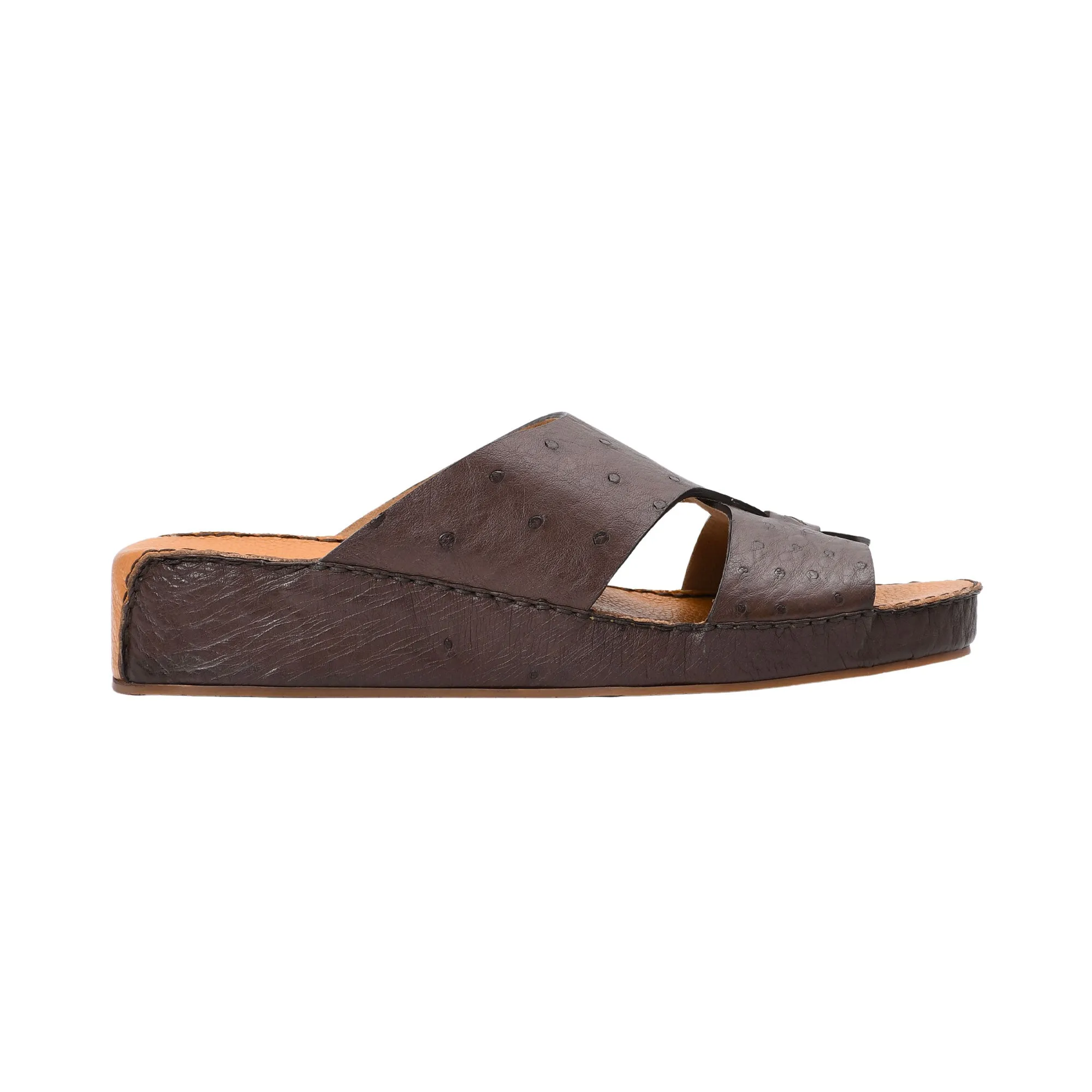 Zilli Men's Dark Brown Leather Sandal