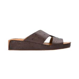 Zilli Men's Dark Brown Leather Sandal