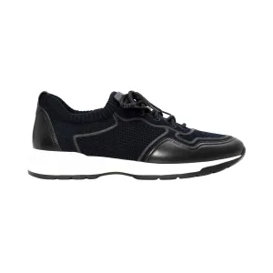 Zilli Men's Knit and Leather Sneaker