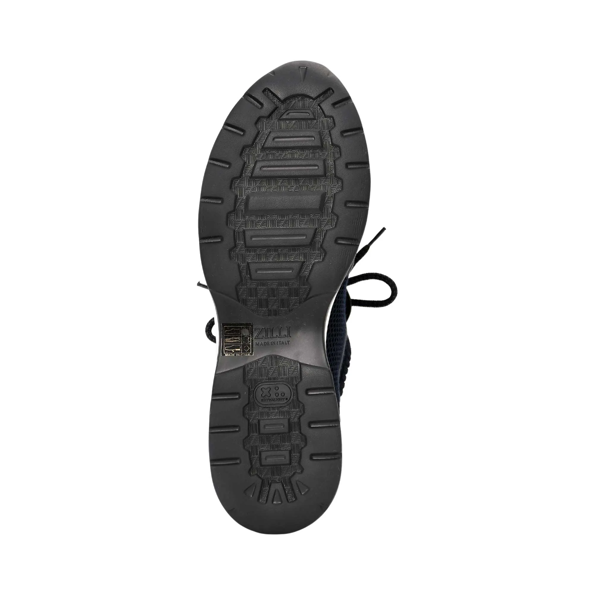 Zilli Men's Knit and Leather Sneaker